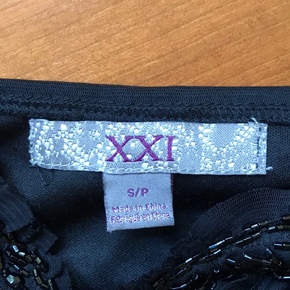 Forever 21 Beaded Black Ruffle Lace Tank Top - Picture 8 of 8